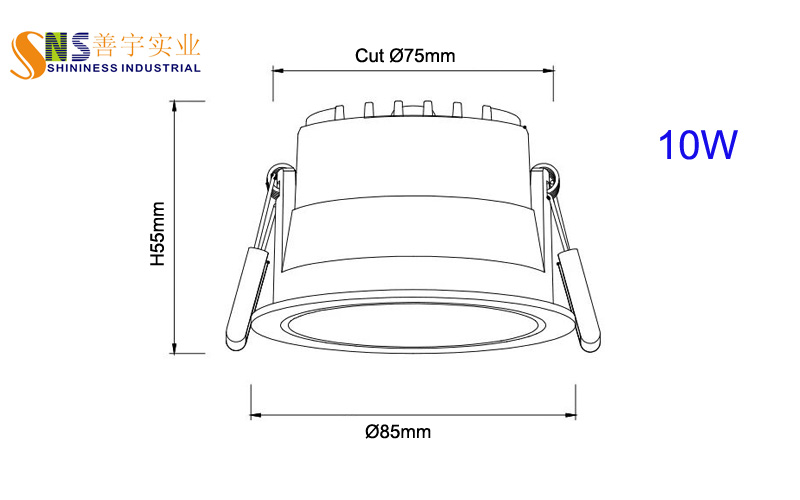thumbnail image 2 of Golden Lighting GWL-136G Waterproof LED Reflector Lamp – AC110-240V 2 of 6