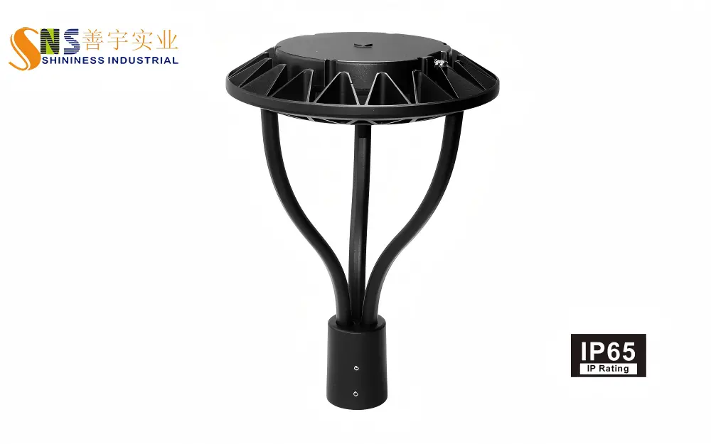 IP65 waterproof LED post top light front view